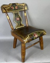 FINE GRAIN PAINTED CHILD'S PLA