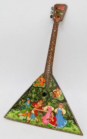 FINE HAND PAINTED RUSSIAN BALA