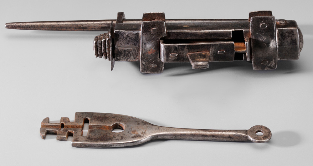 Fine Hand-Wrought Lock and Key