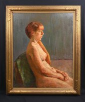 FINE IMPRESSIONIST PORTRAIT OF