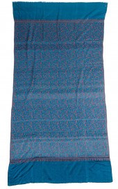 FINE INDIAN EMBROIDERED BLUE C