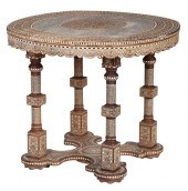 FINE INDO-PERSIAN TEAK AND BON