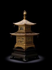 FINE INLAID IRON CABINET MODEL