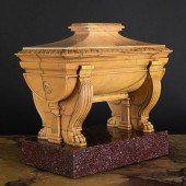FINE ITALIAN SIENNA MARBLE AND