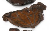 Fine Japanese burl wood tray