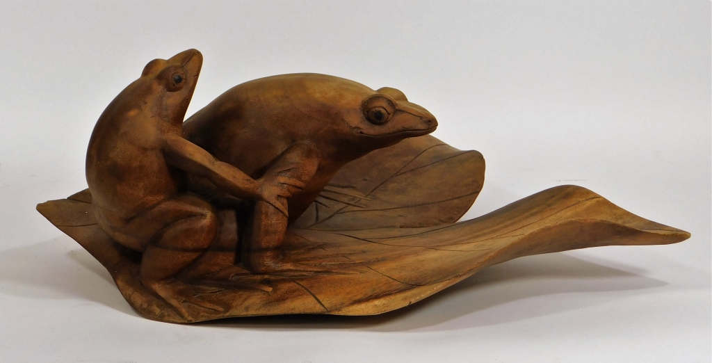 FINE JAPANESE CARVED WOOD SCULPTURE