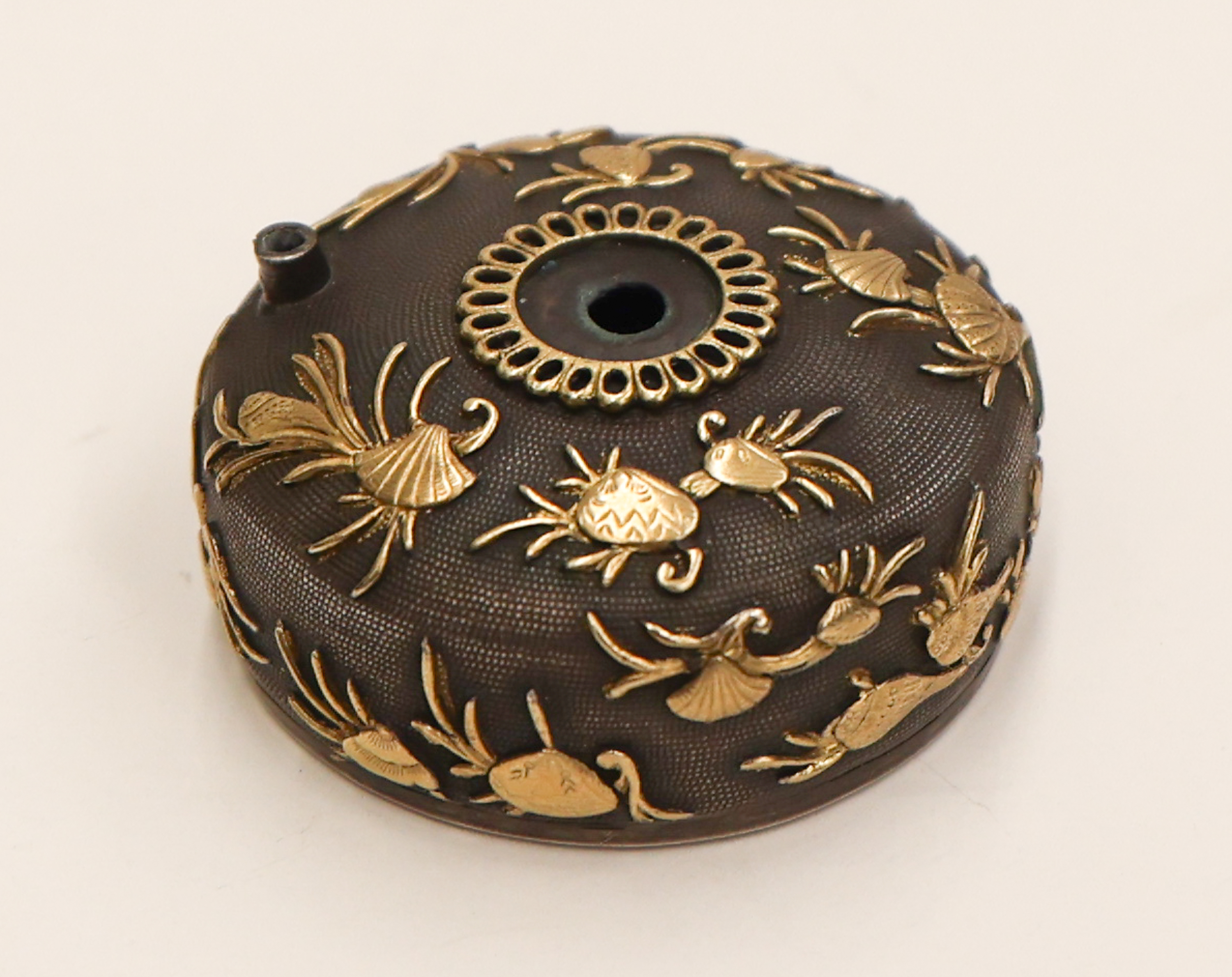 Fine Japanese Gold Inlaid Silver