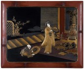 FINE JAPANESE LACQUER PANEL DE
