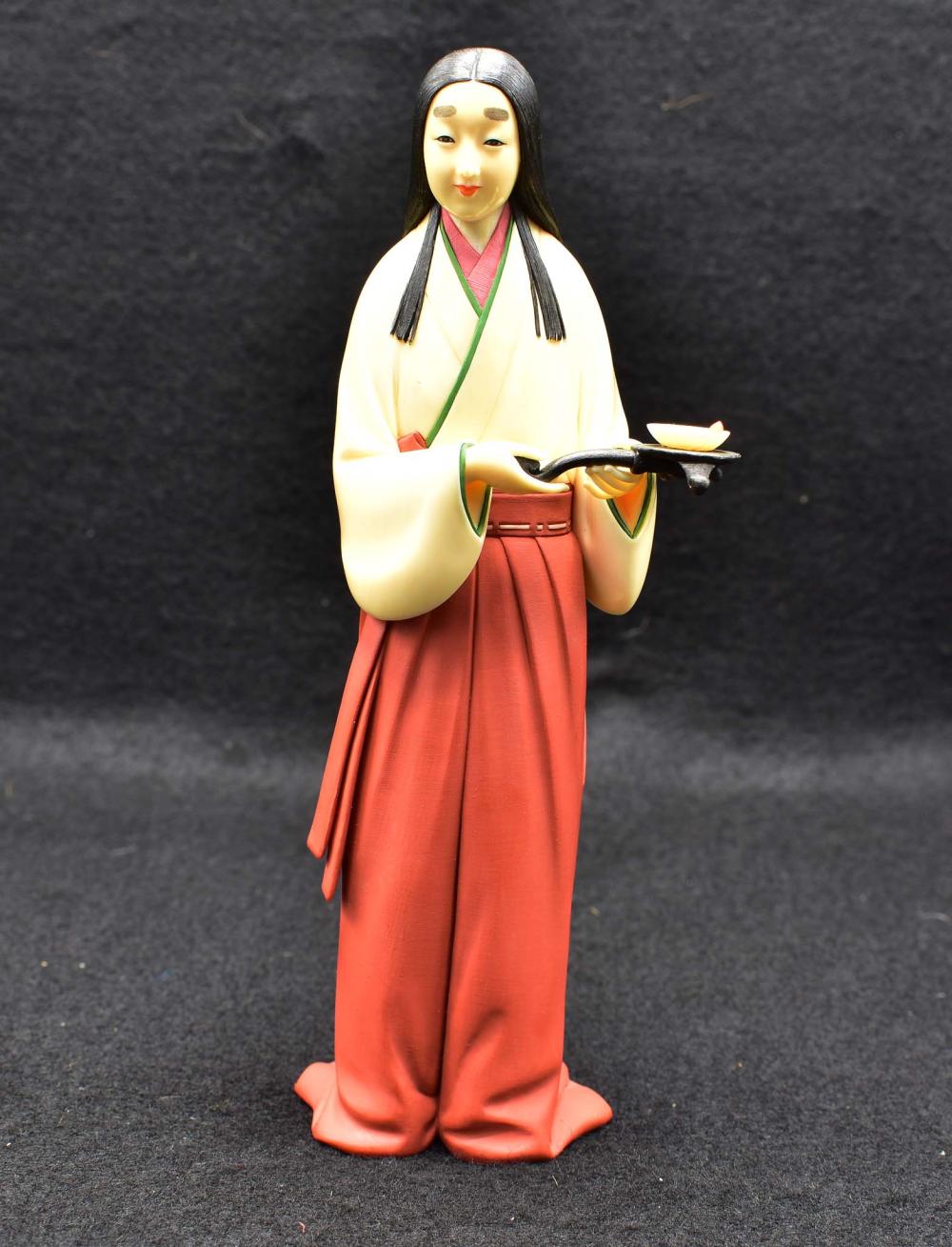 FINE JAPANESE POLYCHROME OKIMONO OF