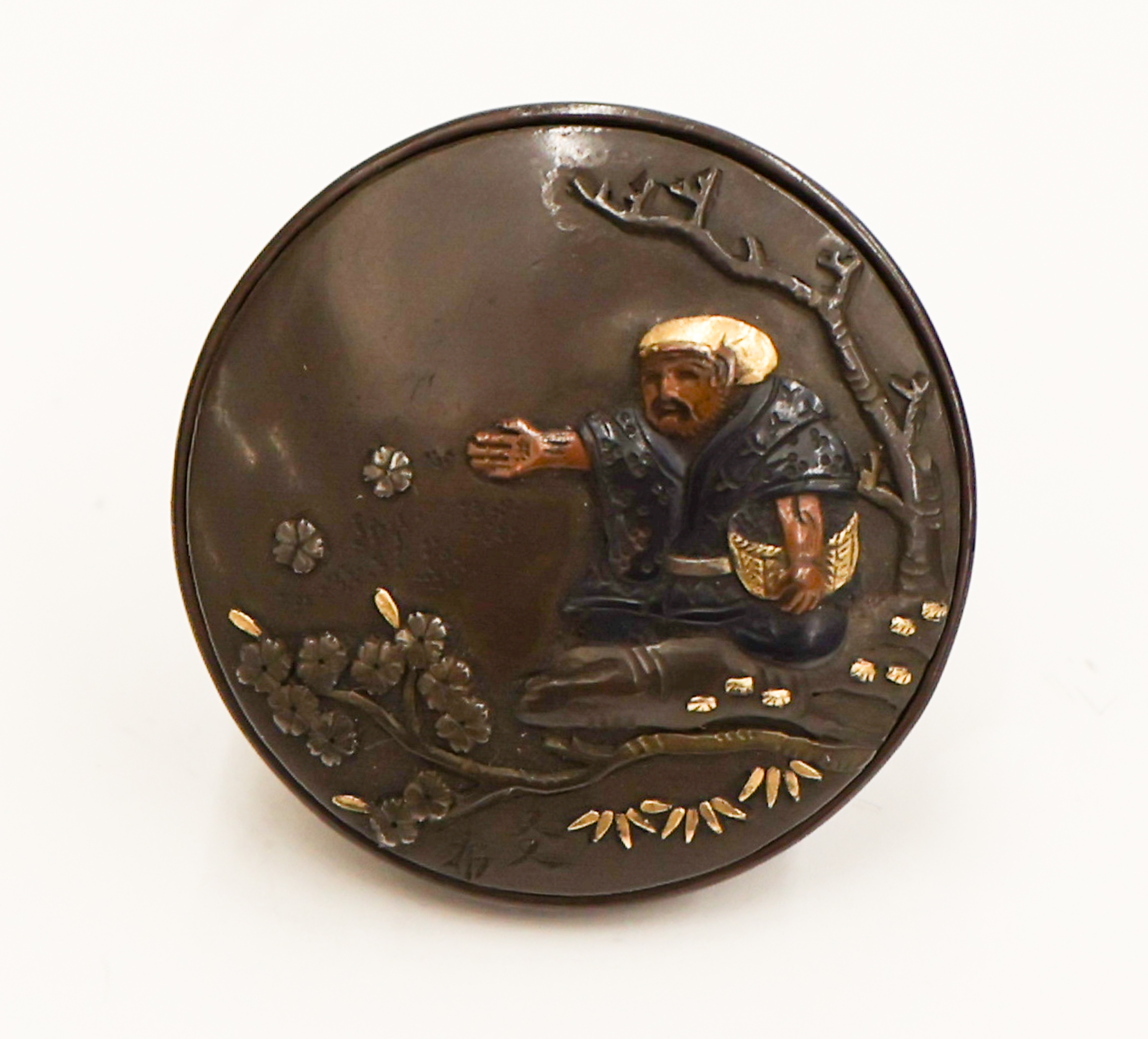 Fine Japanese Shakudo Manju Netsuke