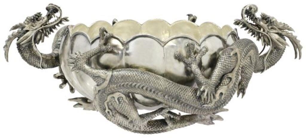 FINE JAPANESE SILVER DRAGONS