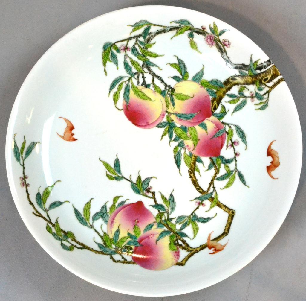 Fine & Large Chinese Peaches & bats