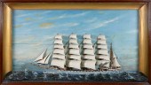 FINE LARGE DIORAMA OF THE SHIP