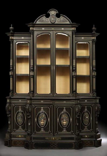 Fine, Large Italian Ivory-Inlaid