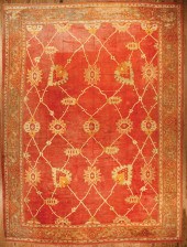 FINE LARGE OUSHAK CARPETFine L