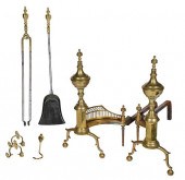 FINE LARGE PAIR FEDERAL BRASS