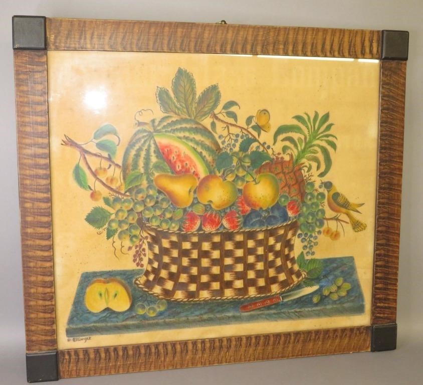 FINE LARGE SIZE DAVID ELLINGER FOLK