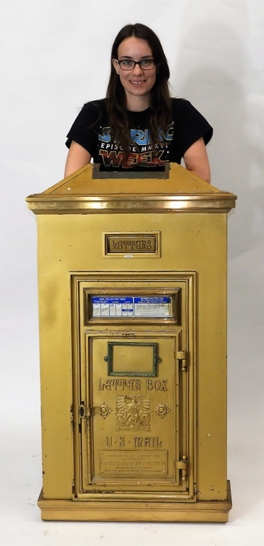 FINE LARGE U.S. MAIL BRASS METAL