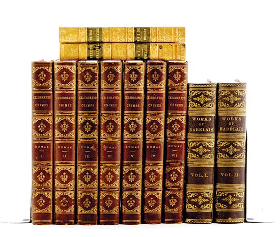 Fine leatherbound books: Rabelais