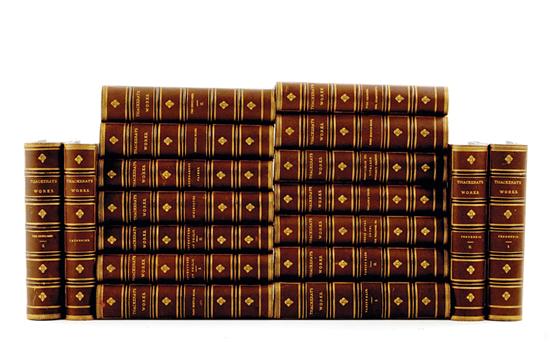 Fine leatherbound books:
