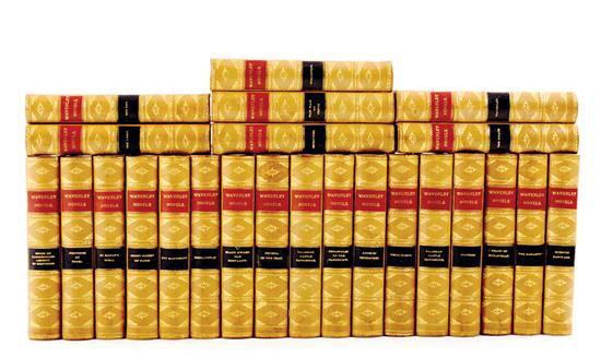 Fine leatherbound books: The