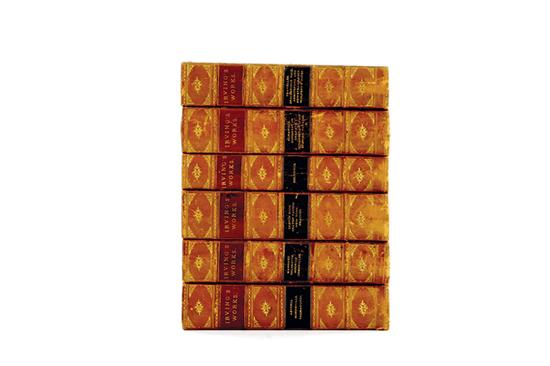 Fine leatherbound books: works by