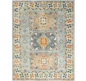 FINE LIGHT GRAY HAND KNOTTED W