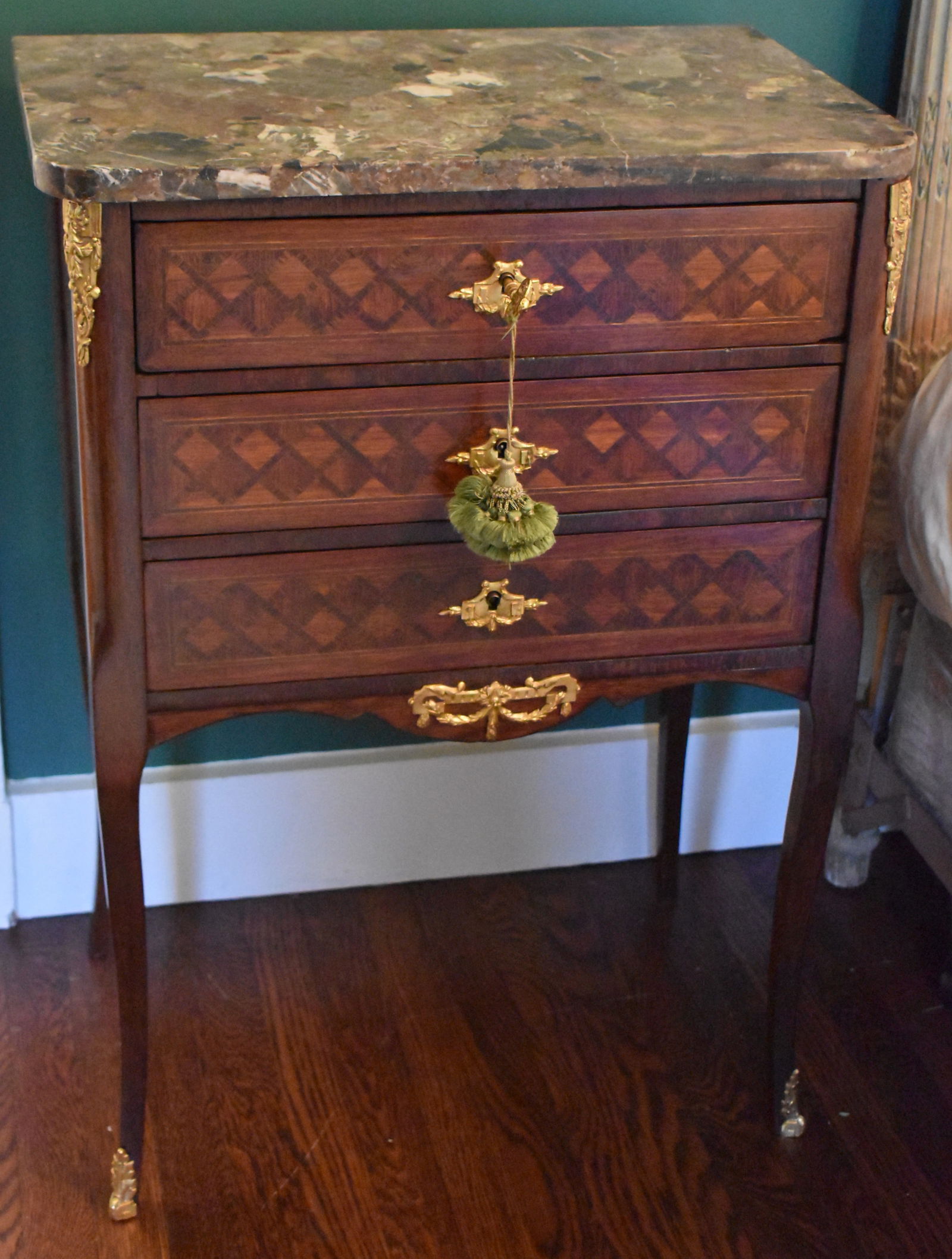 FINE LOUIS XV FRENCH MARQUETRY