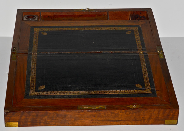Fine Mahogany Lap Desk Civil War
