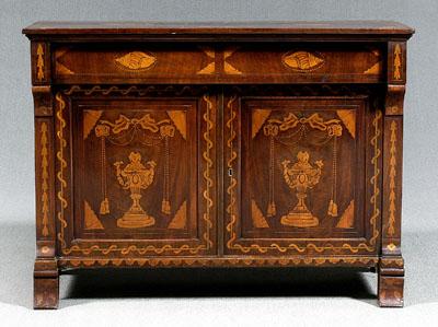 Fine marquetry inlaid sideboard,