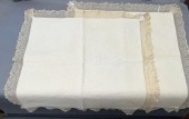 FINE MATCHED PAIR OF WHITEWORK