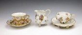 FINE MEISSEN CUPS & SAUCERS AN