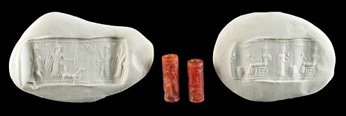 FINE MESOPOTAMIAN CARNELIAN STAMP