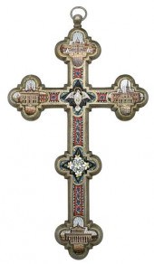 FINE MICRO MOSAIC CROSS, ITALI