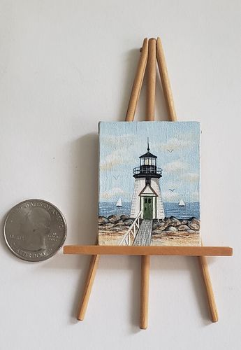 FINE MINIATURE OIL ON CANVAS,
