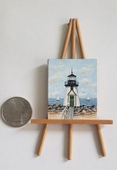 FINE MINIATURE OIL ON CANVAS,