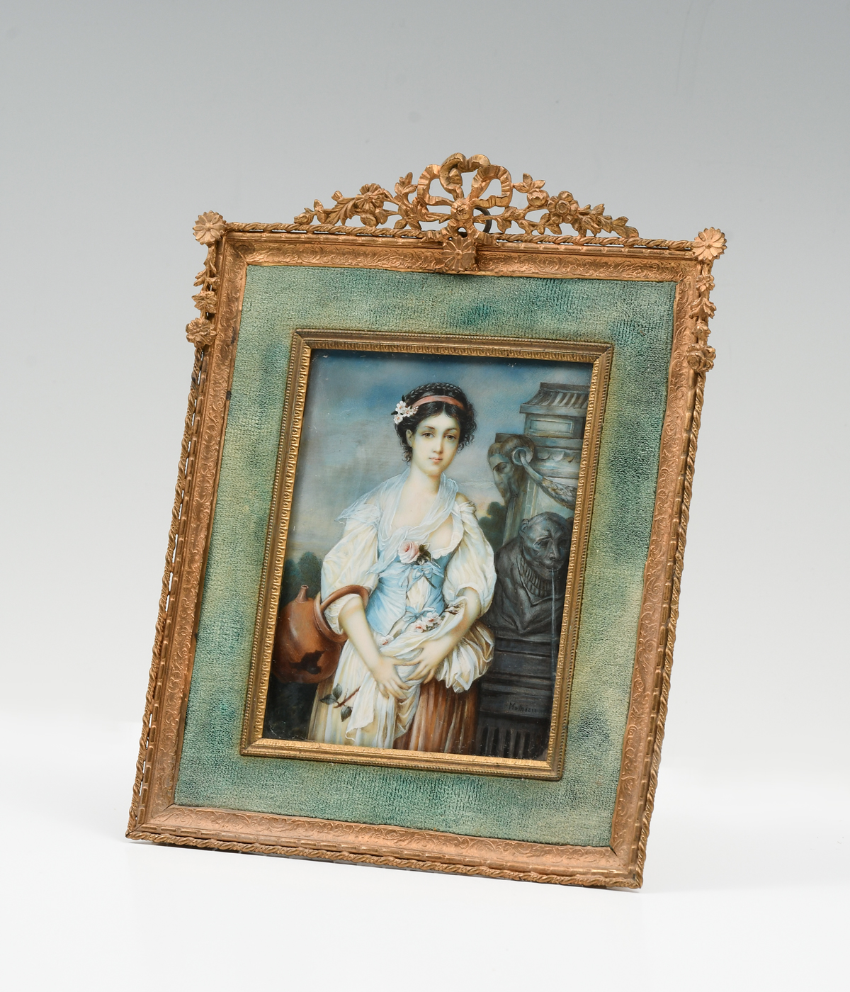 FINE MINIATURE PORTRAIT PAINTING OF