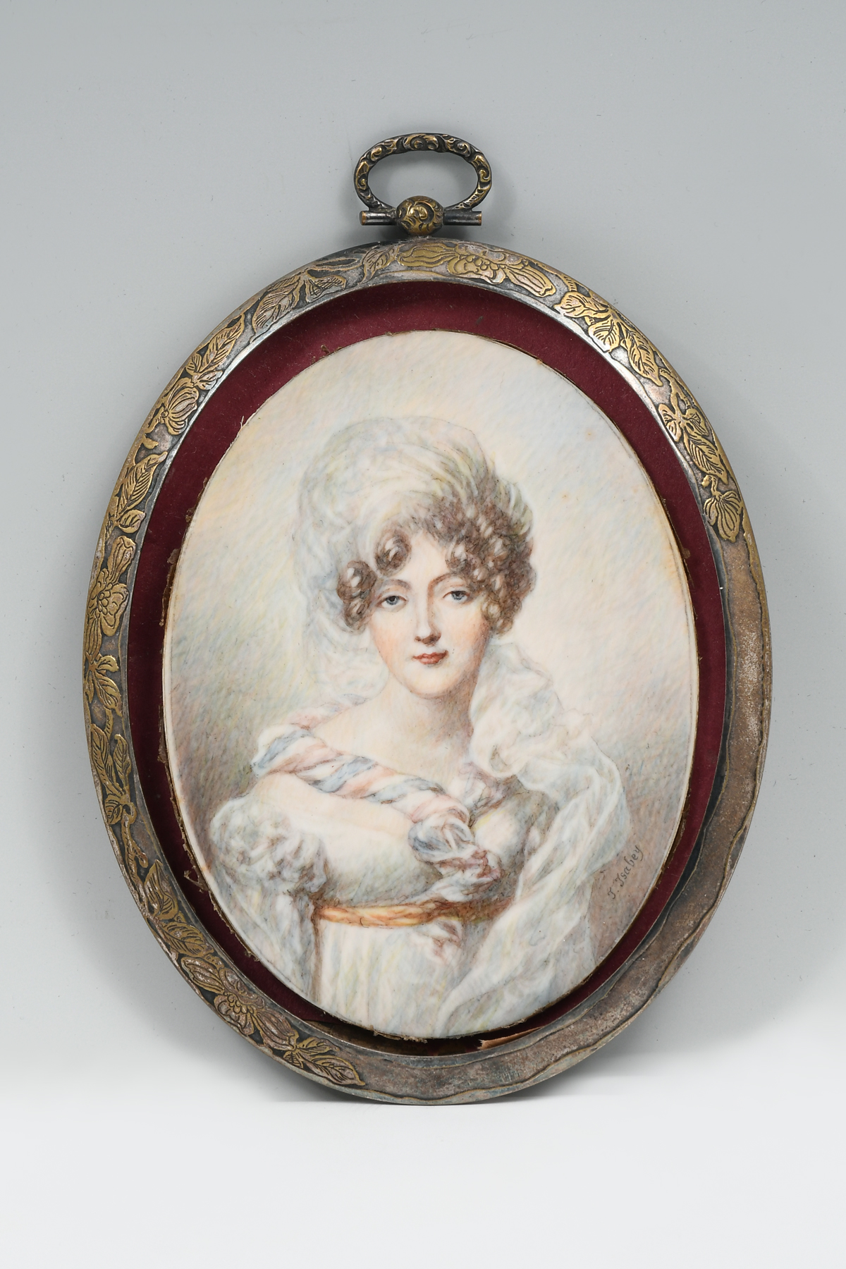 FINE MINIATURE PORTRAIT PAINTING OF