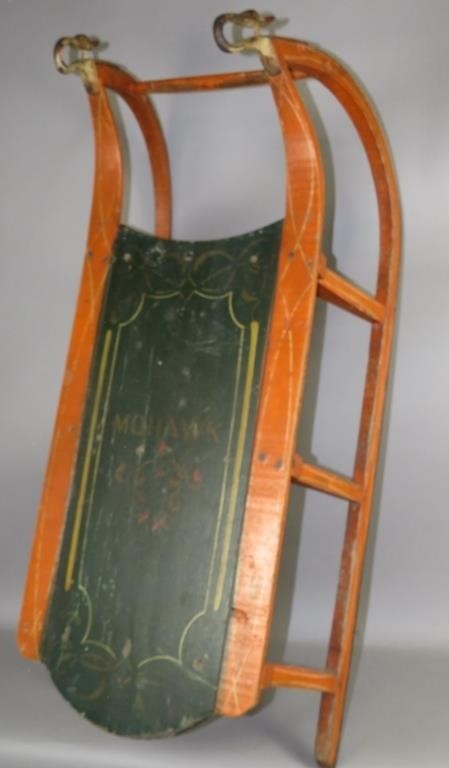 FINE MOHAWK PAINTED CUTTER SLED