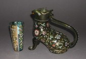 Fine Moser Floral-Enameled and