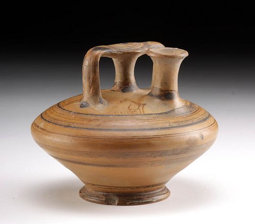FINE MYCENAEAN POTTERY STIRRUP