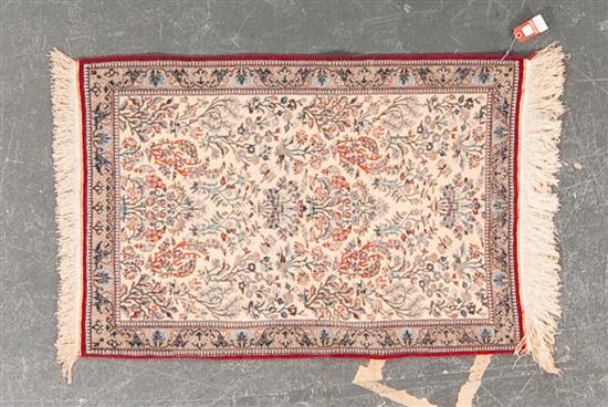 Fine Nain rug Iran circa 1960 2.7 x