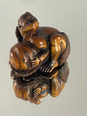 FINE NETSUKE<br>Ariomaru weari
