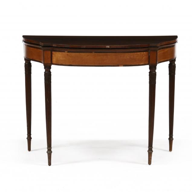 FINE NEW ENGLAND FEDERAL CARVED AND