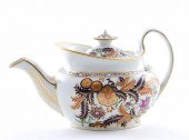 Fine New Hall porcelain teapot
