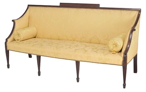 FINE NEW YORK FEDERAL MAHOGANY SILK