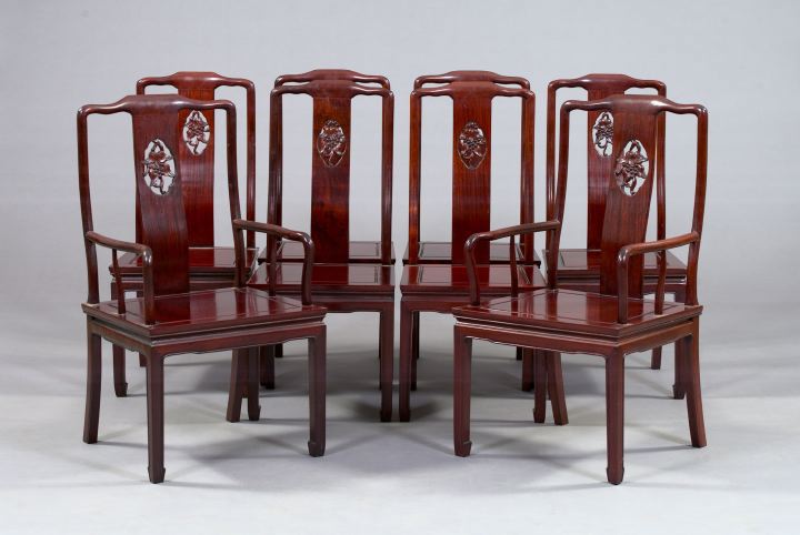 Fine Nine-Piece Teakwood Dining