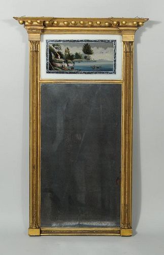 FINE NY SHERATON CARVED/GILT