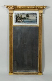 FINE NY SHERATON CARVED/GILT A