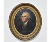 Fine oil on canvas oval portra